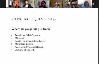 Icebreaker questions where are you joining us from?