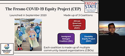 The Fresno COVID-19 Equity Project presentation slide