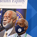 David Satcher with Health Equity book poster