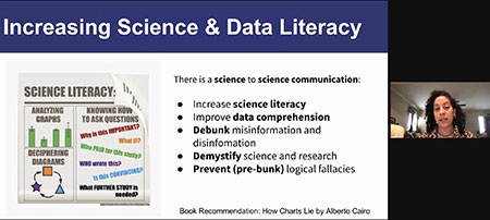 Increasing Science & Data Literacy presentation slide