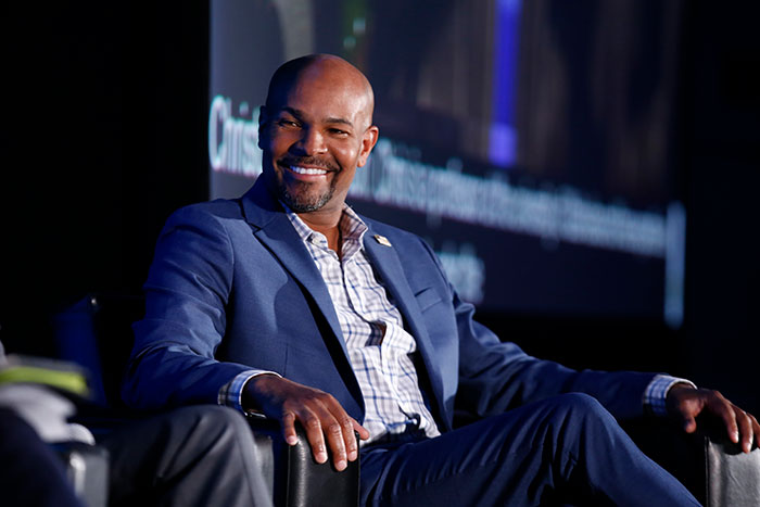 Jerome Adams smiling