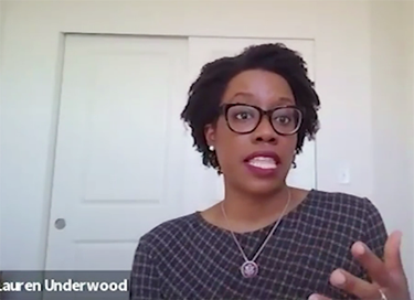 Rep. Lauren Underwood speaking