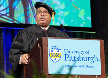 Dr. Benjamin gives commencement speech