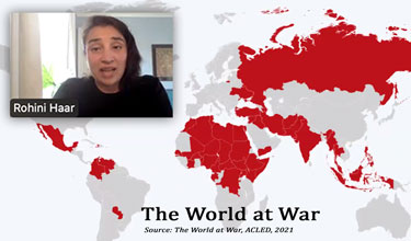 Dr. Haar talks about war in the world