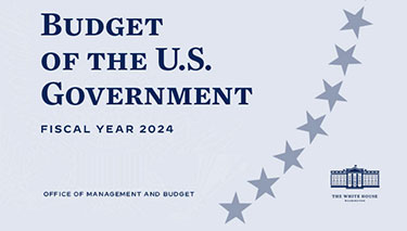 Budget of the U.S. Government image for fiscal year 2024