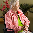 Older women in wheelchair