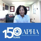 A panelist at an NPHW virtual event